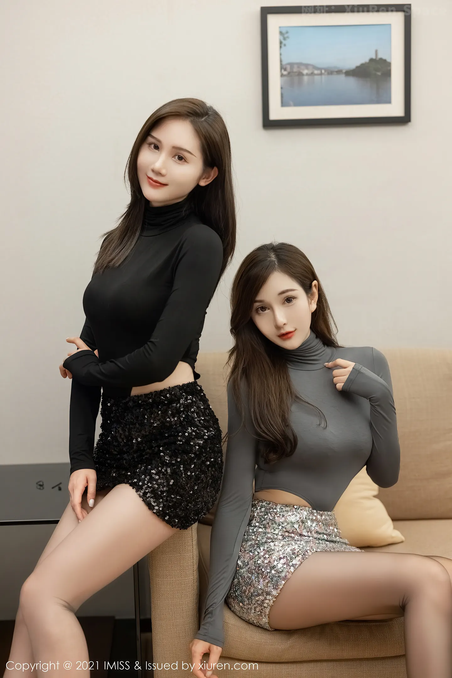 图片[4]-[IMISS爱蜜社]Vol.582 气质女神Lavinia肉＆SISY思都市OL短裙下超薄肉丝诱惑写真65P-秀人网官方网站